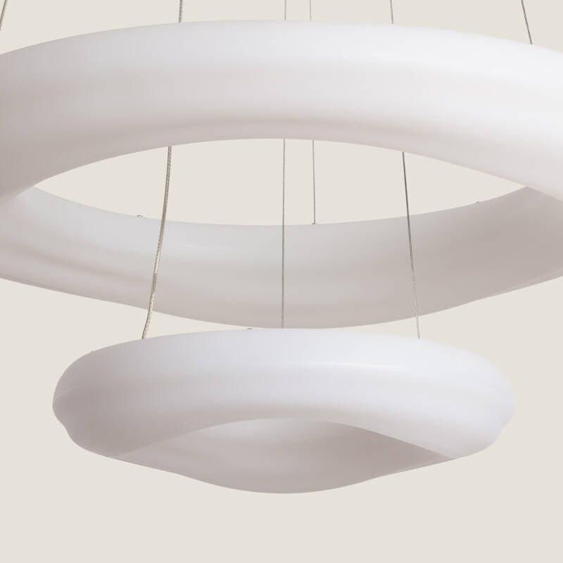 Kataro Duo LED Hanglamp 72W Metaal 550mm Wit