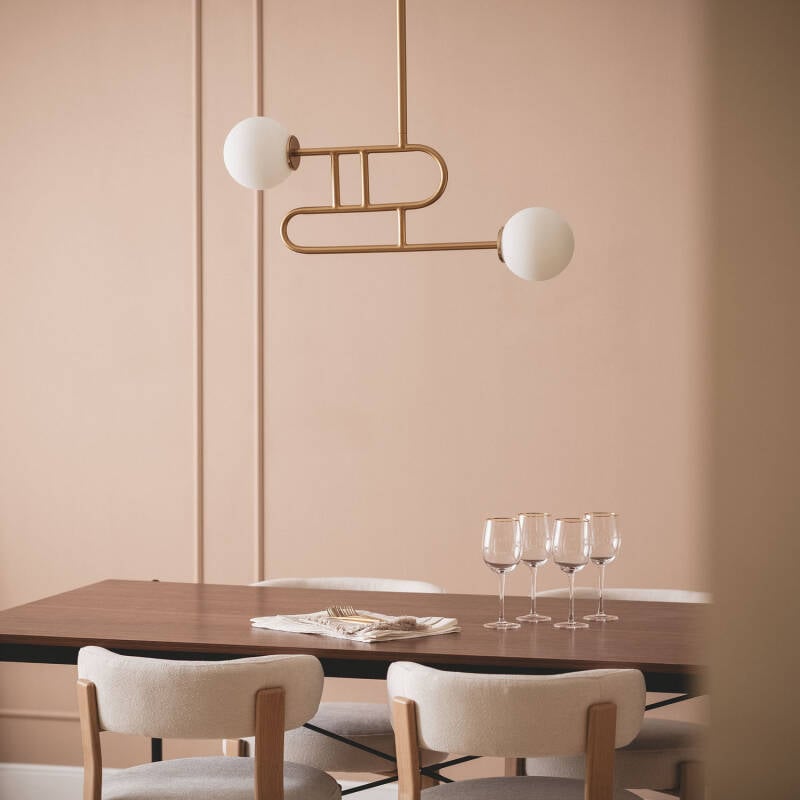 Lumexa Rowslaro Hanglamp Metaal Goud 2x G9