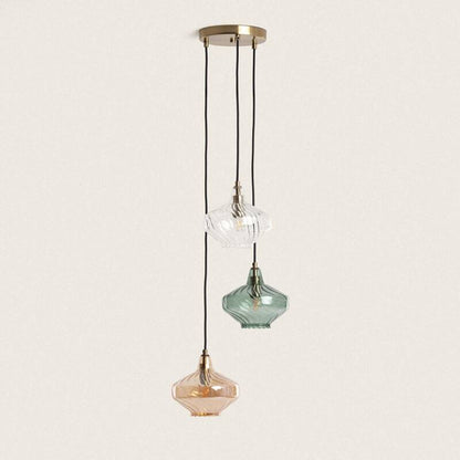 Lumexa Blasaro Hanglamp Metaal en Glas 3-lichts E14
