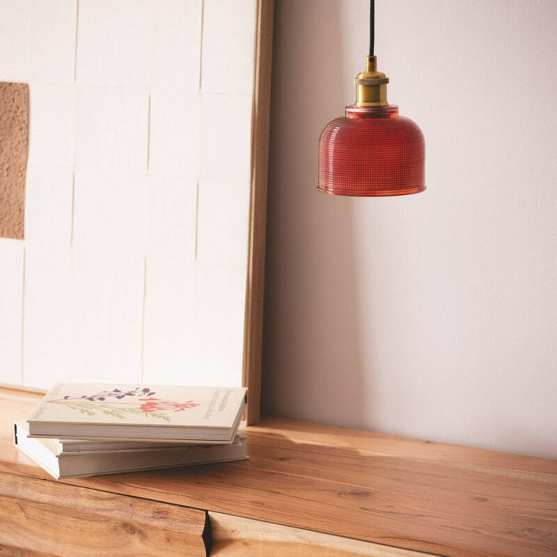 Lumexa Craiovo Hanglamp Metaal en Glas Rood E27