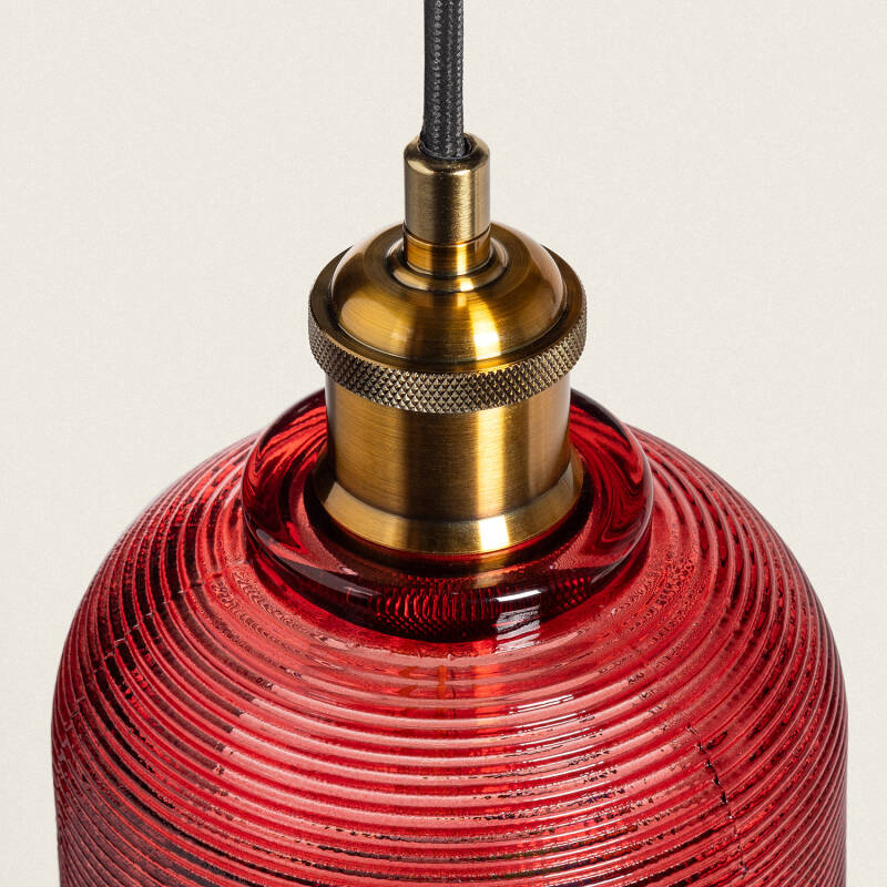 Lumexa Craiovo Hanglamp Metaal en Glas Rood E27