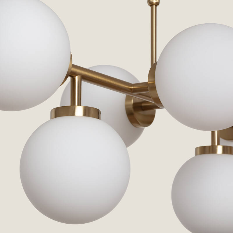 Lumexa Lautrano Hanglamp Metaal en Glas 6x E27