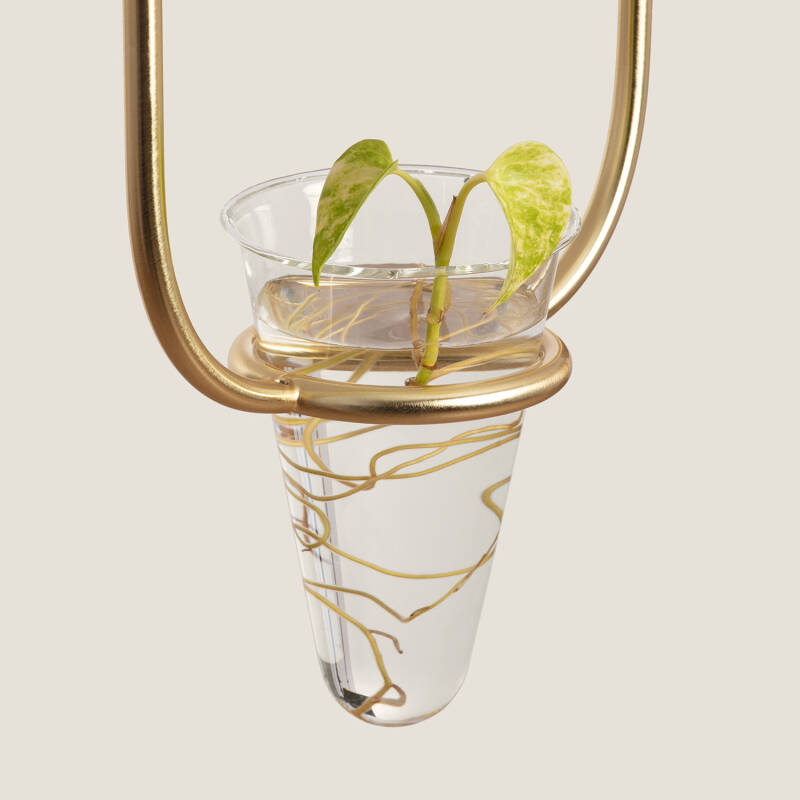 Lumexa Puncaro Hanglamp Metaal en Glas Goud E27
