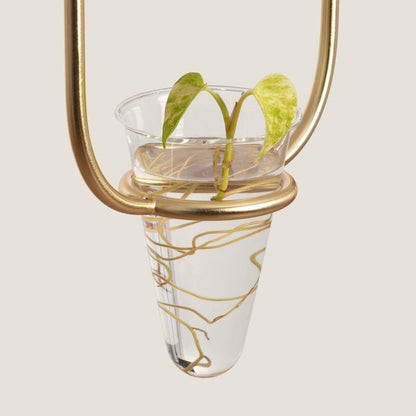 Lumexa Puncaro Hanglamp Metaal en Glas Goud E27