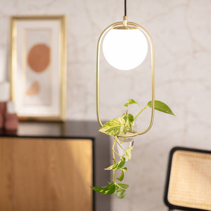 Lumexa Puncaro Hanglamp Metaal en Glas Goud E27