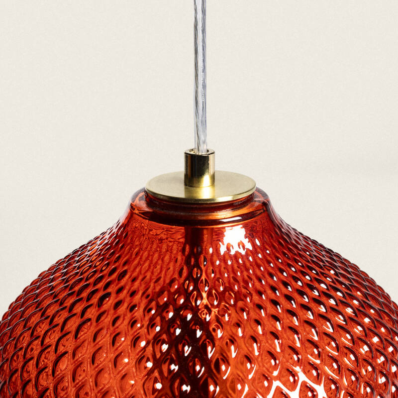 Lumexa Oradaro Hanglamp Metaal en Glas Rood