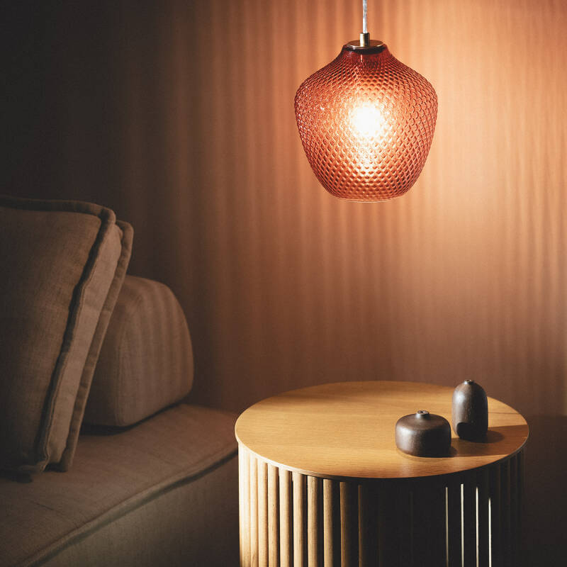 Lumexa Oradaro Hanglamp Metaal en Glas Rood