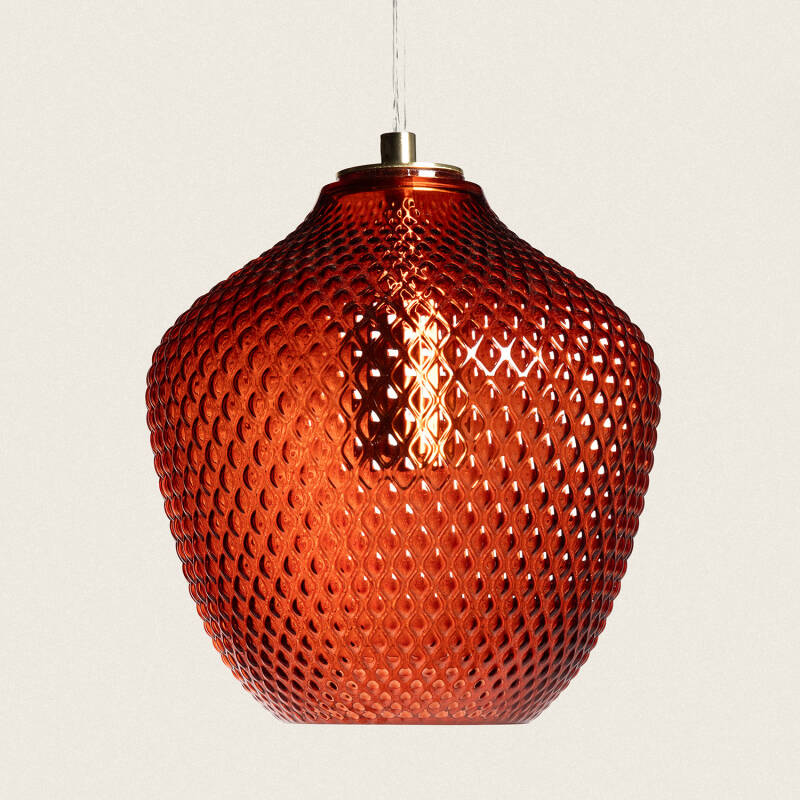 Lumexa Oradaro Hanglamp Metaal en Glas Rood
