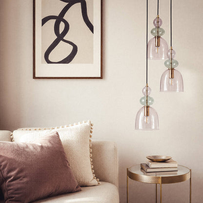Lumexa Baudivo Hanglamp Metaal en Glas 3-lichts E14