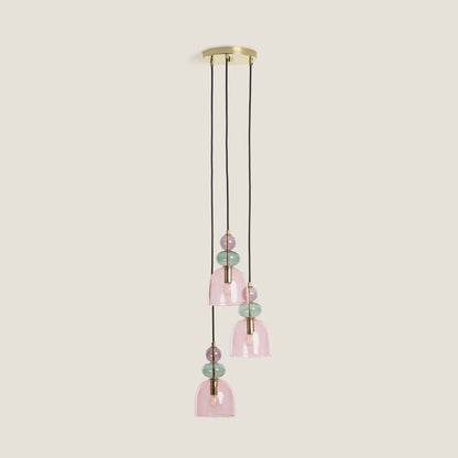 Lumexa Baudivo Hanglamp Metaal en Glas 3-lichts E14