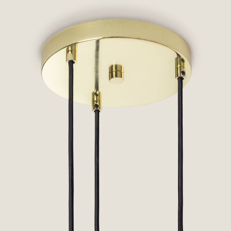 Lumexa Baudivo Hanglamp Metaal en Glas 3-lichts E14