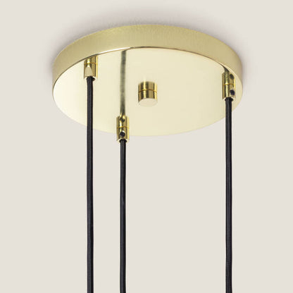Lumexa Baudivo Hanglamp Metaal en Glas 3-lichts E14