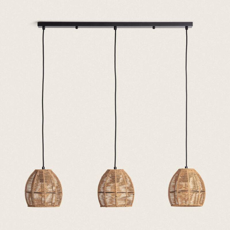 Lumexa Mahalivo Hanglamp Gevlochten Papier 3-lichts