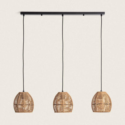 Lumexa Mahalivo Hanglamp Gevlochten Papier 3-lichts