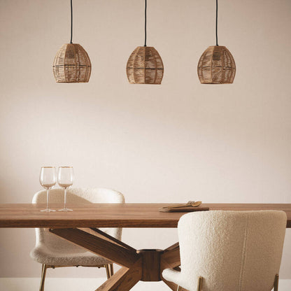 Lumexa Mahalivo Hanglamp Gevlochten Papier 3-lichts