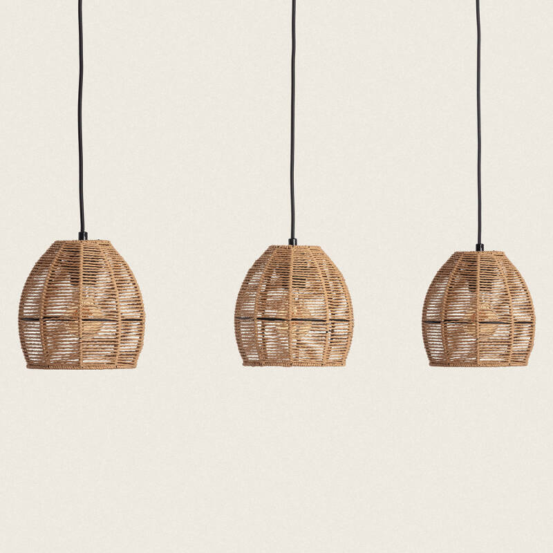 Lumexa Mahalivo Hanglamp Gevlochten Papier 3-lichts