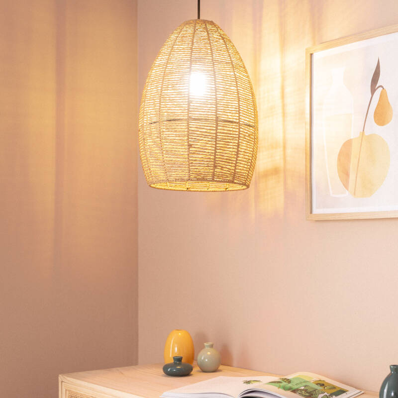 Lumexa Mahalivo Hanglamp Gevlochten Papier E27