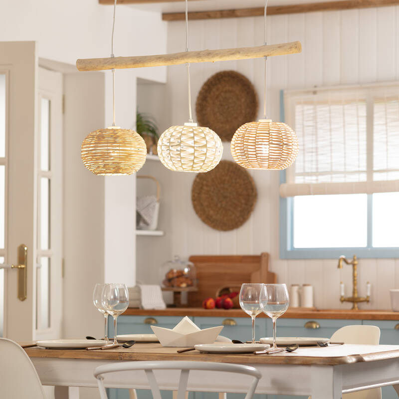Lumexa Linfano Hanglamp Rotan en Hout