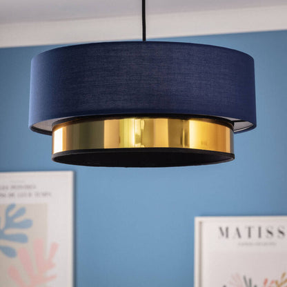 Lumexa Friedaro Hanglamp Stof Marineblauw