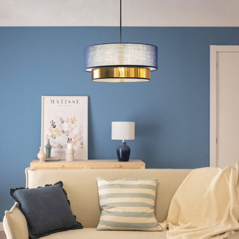 Lumexa Friedaro Hanglamp Stof Marineblauw
