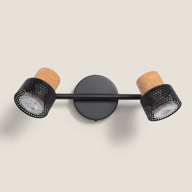 Liksaro wandlamp 2-spots detail