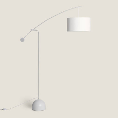 Meetkaro boogvormige staande lamp wit