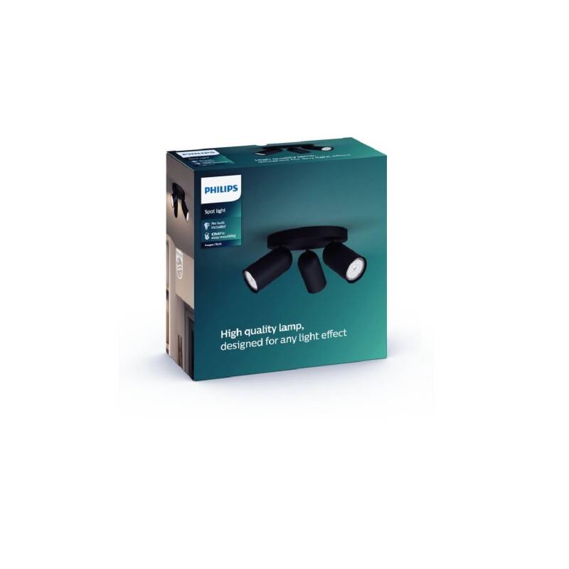 Philips Pongee Plafondlamp 3 Spots GU10