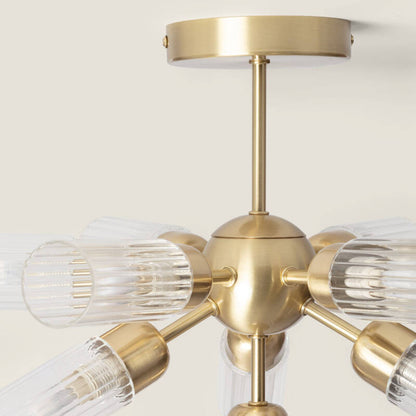 Lumexa Iraidivo Plafondlamp Metaal en Glas 10x G9