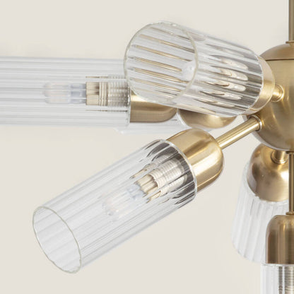 Lumexa Iraidivo Plafondlamp Metaal en Glas 10x G9
