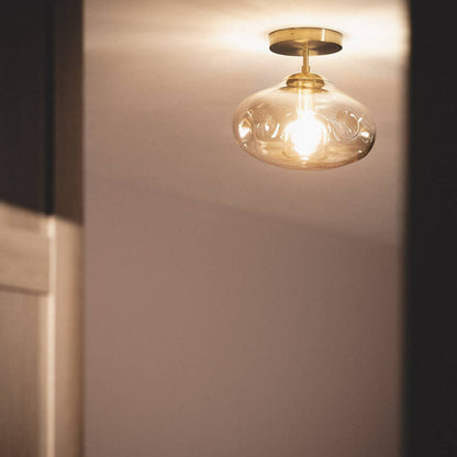 Lumexa Halycaro Plafondlamp Metaal en Glas E27