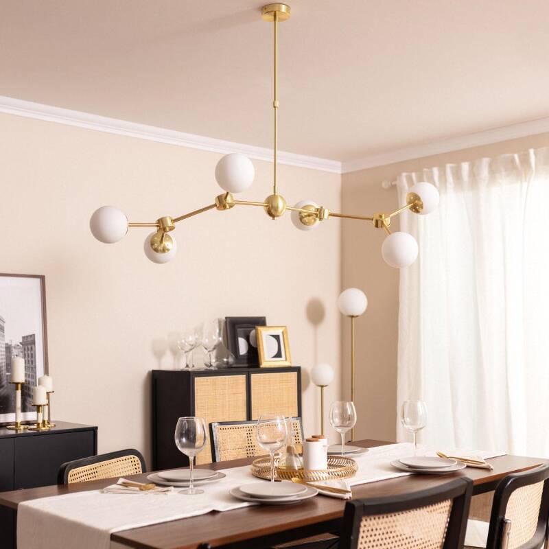 Lumexa Moonlano Plafondlamp Metaal en Glas 6x G9