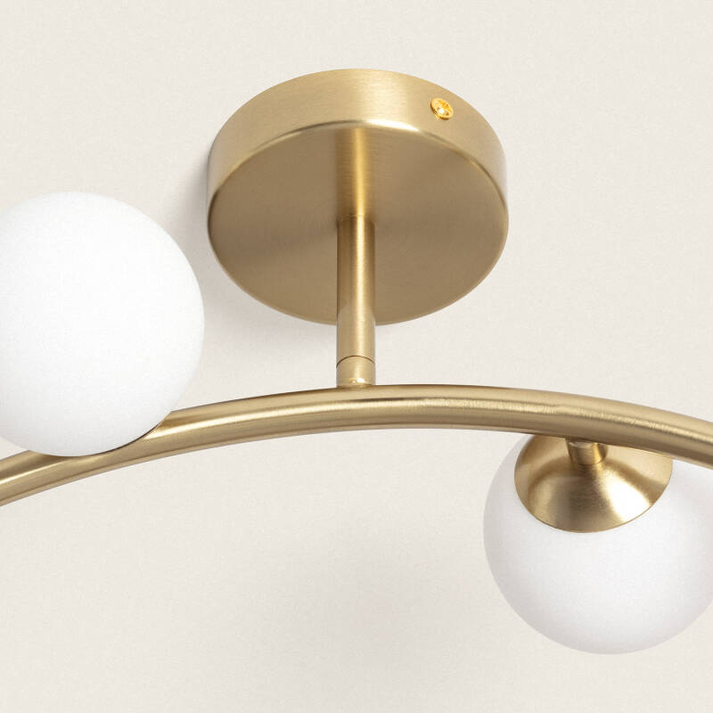 Lumexa Moonavo Plafondlamp Metaal en Glas 4x G9