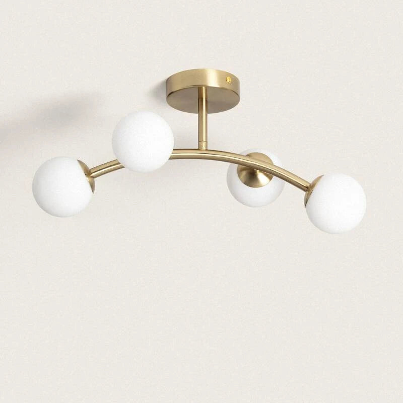 Lumexa Moonavo Plafondlamp Metaal en Glas 4x G9