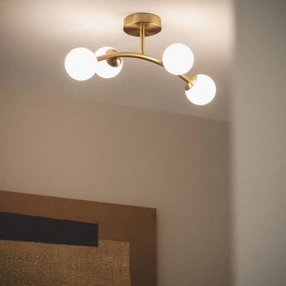 Lumexa Moonavo Plafondlamp Metaal en Glas 4x G9
