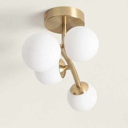 Lumexa Moonavo Plafondlamp Metaal en Glas 4x G9