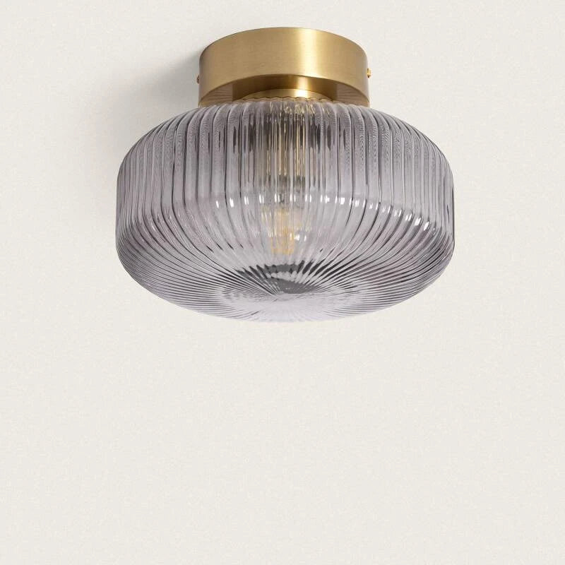 Lumexa Windsaro Plafondlamp Metaal en Glas Goud E27