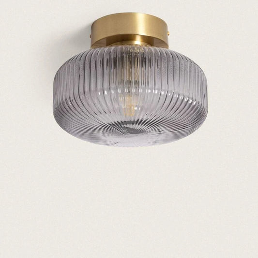 Lumexa Windsaro Plafondlamp Metaal en Glas Goud E27