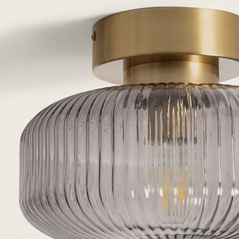 Lumexa Windsaro Plafondlamp Metaal en Glas Goud E27