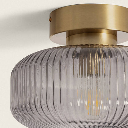 Lumexa Windsaro Plafondlamp Metaal en Glas Goud E27