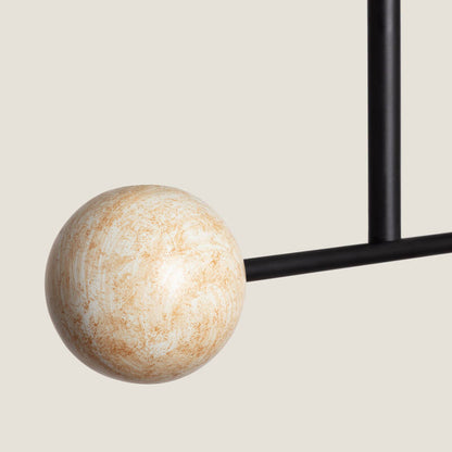 Lumexa Bradwavo Plafondlamp Metaal en Travertijn G9
