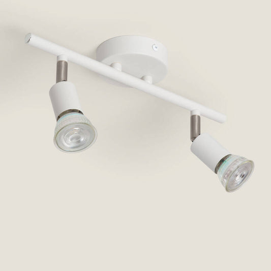 Oasaro plafondlamp 2-spots wit