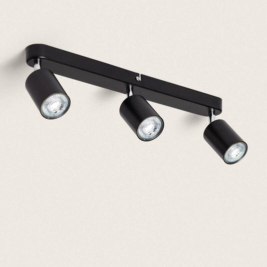 Albavo LED Plafondlamp 3 Spots Zwart