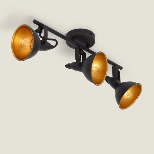 Emeraro plafondlamp 3-spots zwart