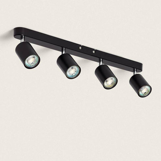 Albavo plafondlamp 4-spots zwart