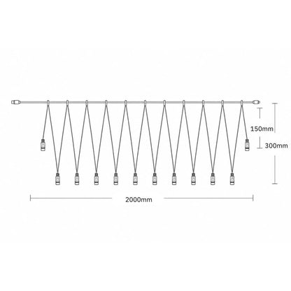 PS230 | kegel lichtstrengverdeler | 10 fitting | zwart