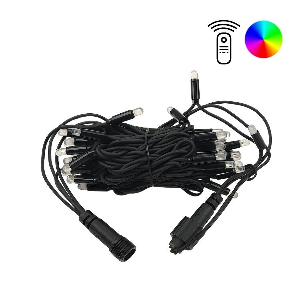 PS36 | digitaal | lichtsnoer | zwarte draad | RGB