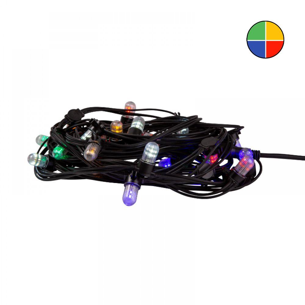 PS230 | lichtsnoer | 10m | zwarte kabel | RYBGW MC