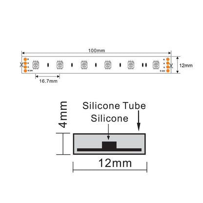 LED strip | 24V | 60LED/m 5050 | 5m | IP67 | RGB