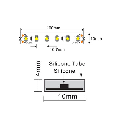 LED strip 24V | 60LED/m 3528 | 5m | IP67