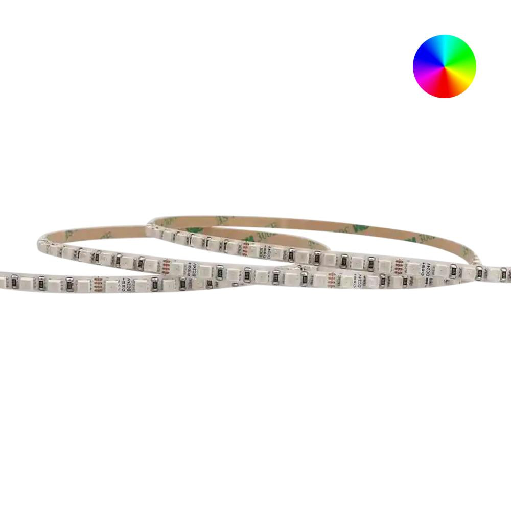 LED strip | 24V | 120LED/m 2835 | 5mm | 5 meter | IP20 | RGB